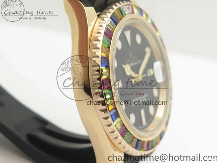 Noob Extra Edition (Free Black Strap) Yacht-Master Rubber 904L On Strap 116695SATS 40 Best 1:1 Case 1231